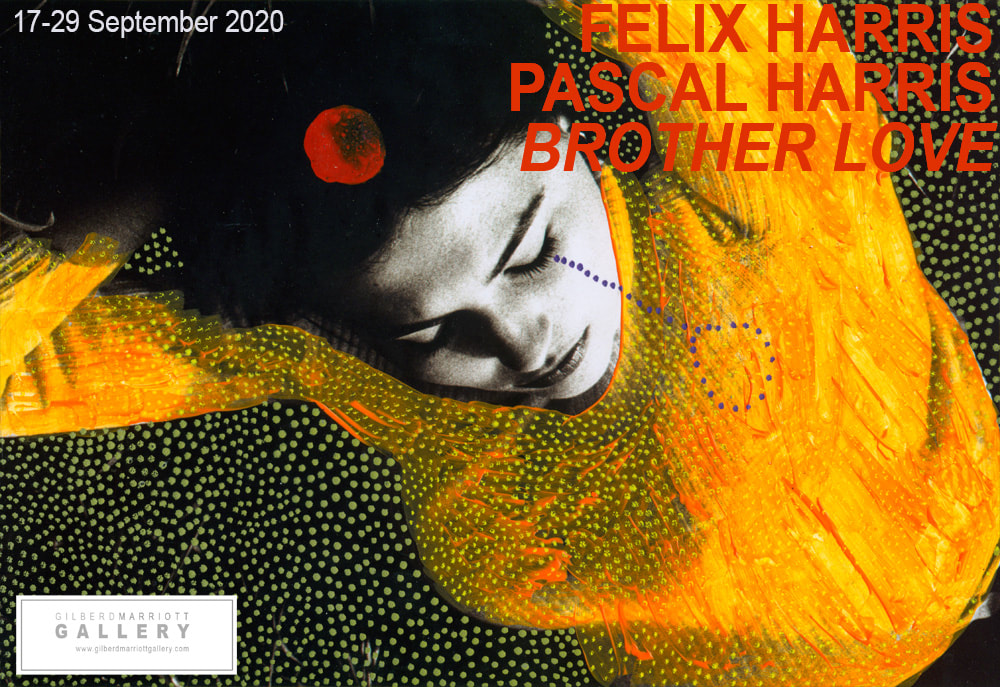 Felix Harris, Pascal Harris, Hayley Theyers - Brother Love, painting on photographs, Gilberd Marriott Gallery contemporary New Zealand art, art gallery wellington new zealand