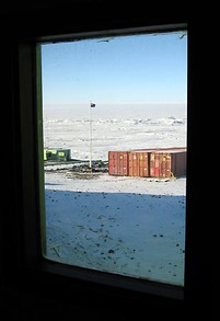 antarctica, scott base, view, photograph from 'Looking North'  by Phillipa Durkin, 2007