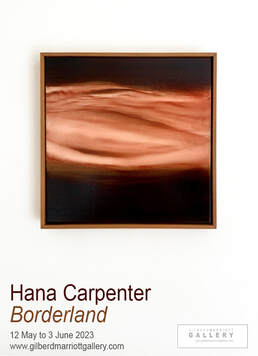 Hana Carpenter 'Borderland' - 12 May-3 June 2023 at Gilberd Marriott Gallery, 37 Courtenay Place, Wellington, Aotearoa NZ, New Zealand contemporary fine arts gallery that shares space with Photospace Gallery, NZ abstract painting, New Zealand artist exhibiting in Wellington Gallery